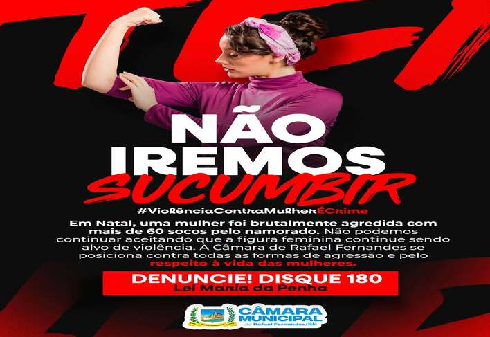 Violência contra a mulher é crime.